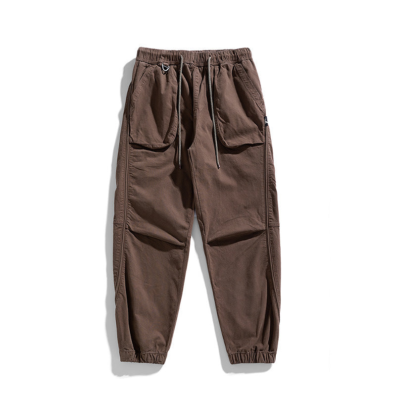 Pantalon de jogging cargo décontracté pour hommes avec taille élastique Lune London