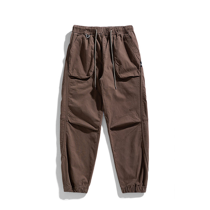 Pantalon de jogging cargo décontracté pour hommes avec taille élastique Lune London