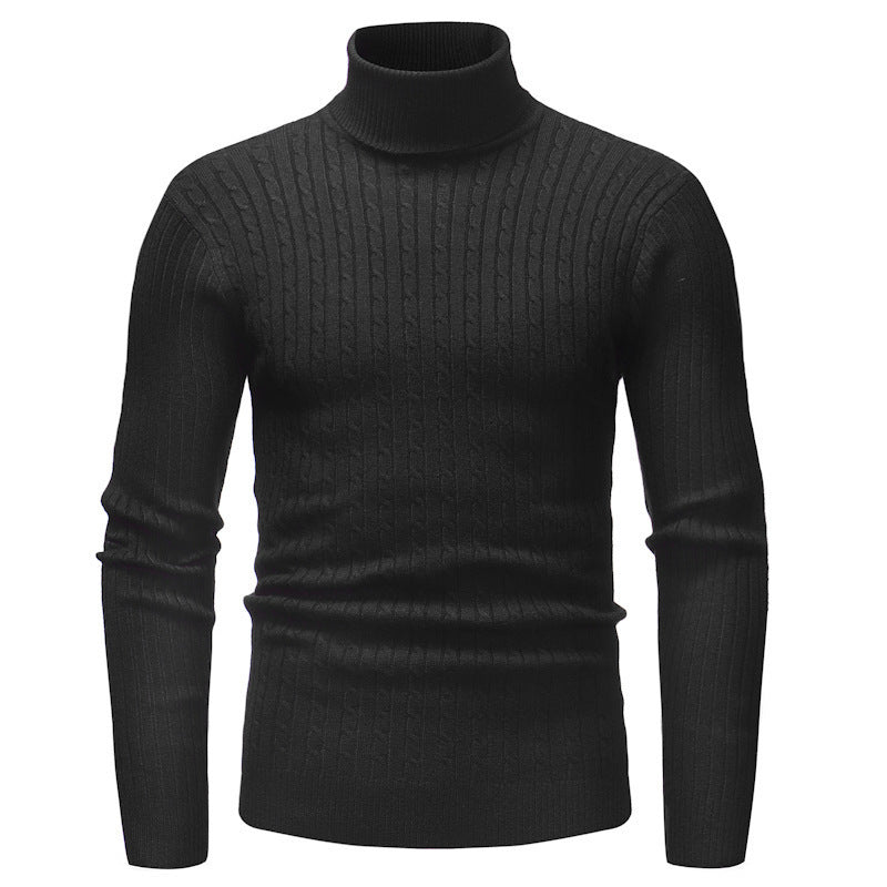 Elegant turtleneck sweater for men in fine knit Lune London