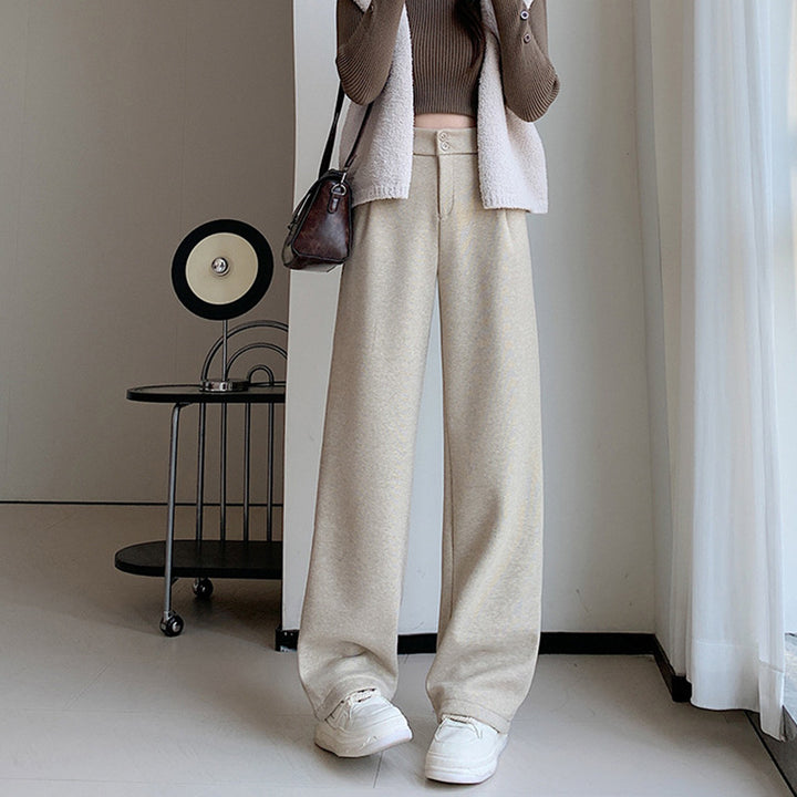 Women's Wide-Leg Creased Trousers Chic & Stil