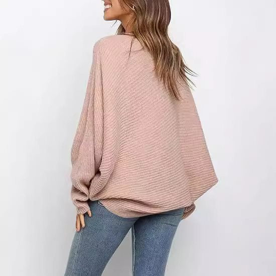 Oversized comfortable knit sweater for women with wide-cut sleeves Lune London