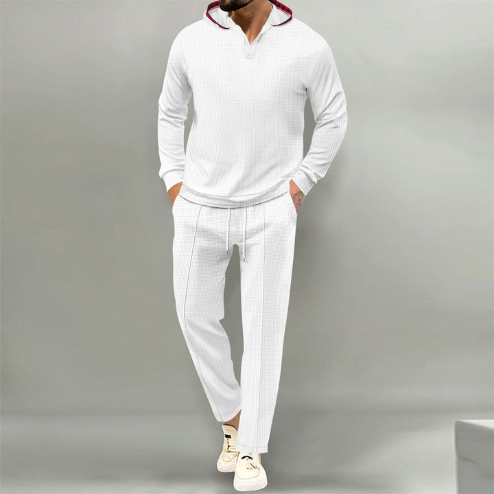 Men's comfortable waffle texture leisure suit Lune London
