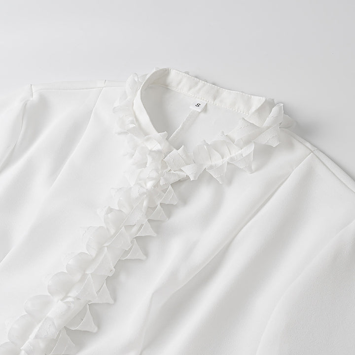 Women's blouse with an exciting ruffle detail and an elegant cut Lune London