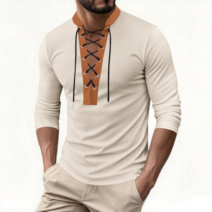 Men's long sleeve shirt with a modern lace design Lune London