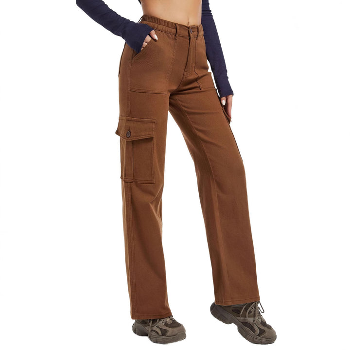 Casual style cargo pants for women with practical side pockets Lune London