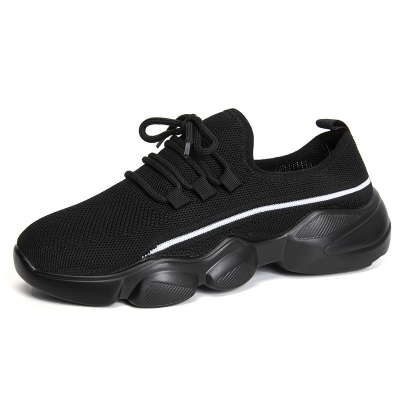 Breathable women's sneakers with cushioning sole and elastic upper Lune London
