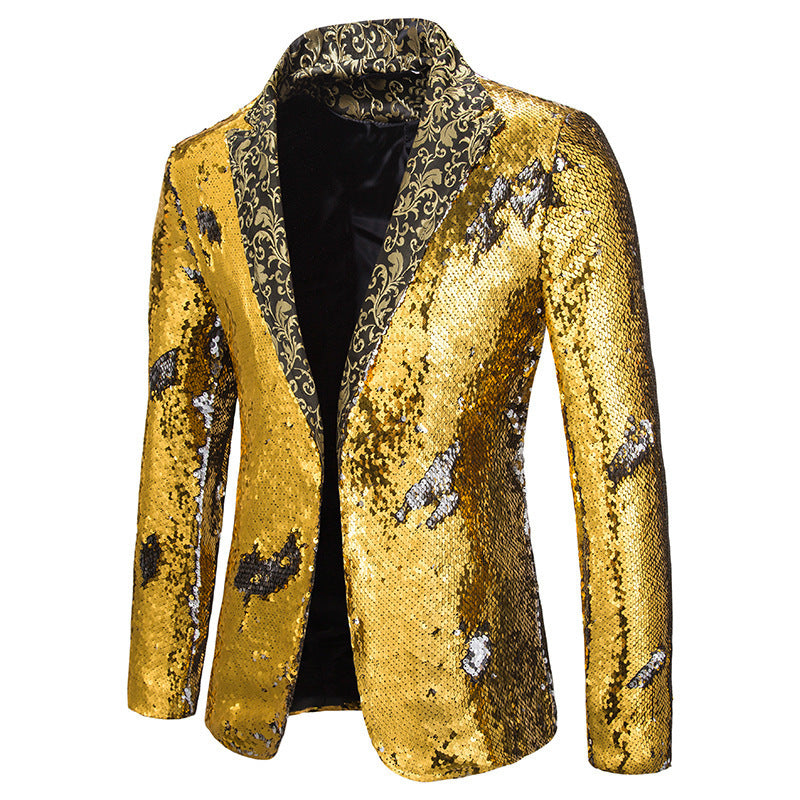 Men's Extravagant Sequin Blazer Jacket Lune London