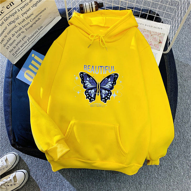 Women's hoodie with creative butterfly design Chic & Style
