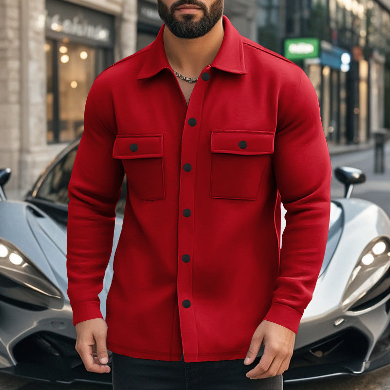 Trendy flannel jacket for men with practical pockets Lune London