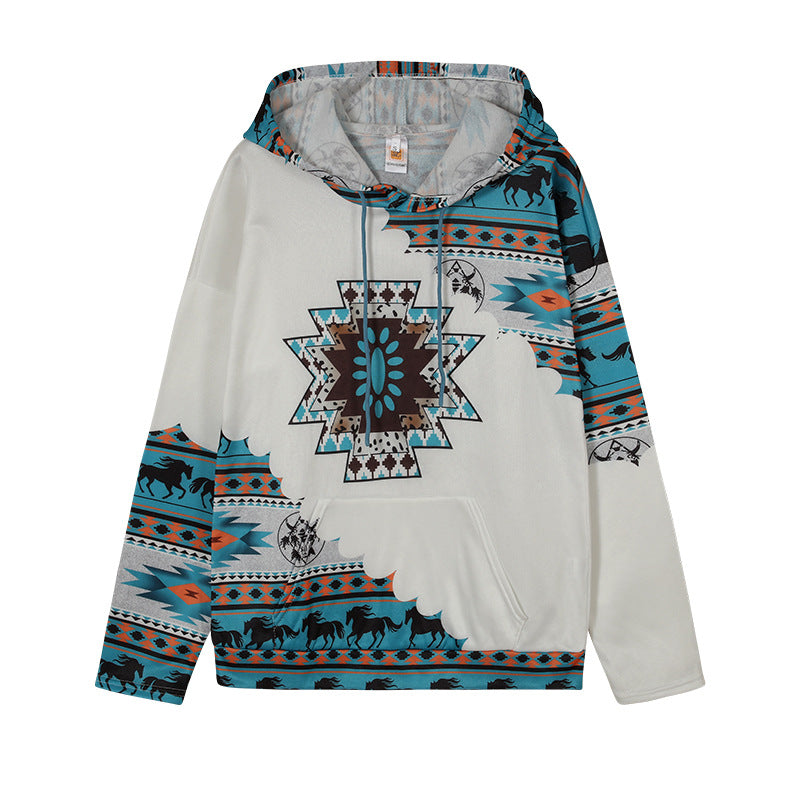 Women's hoodie with a unique tribal pattern Lune London