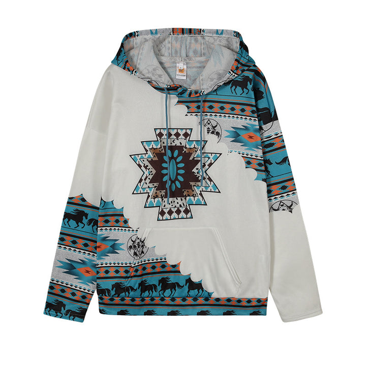 Women's hoodie with a unique tribal pattern Lune London