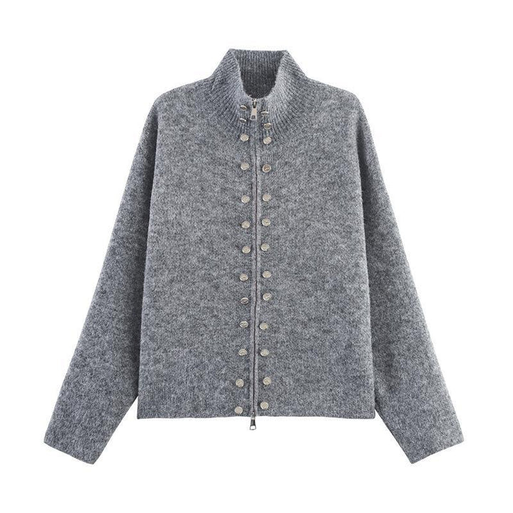 Knit jacket for women with high-quality button details and modern accents Lune London