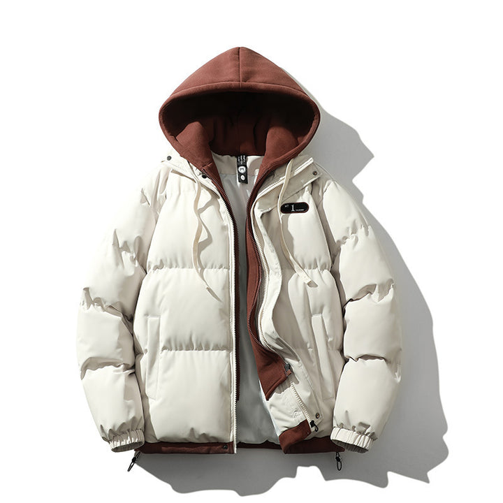 Warm padded jacket for women with removable hood and wind protection Lune London