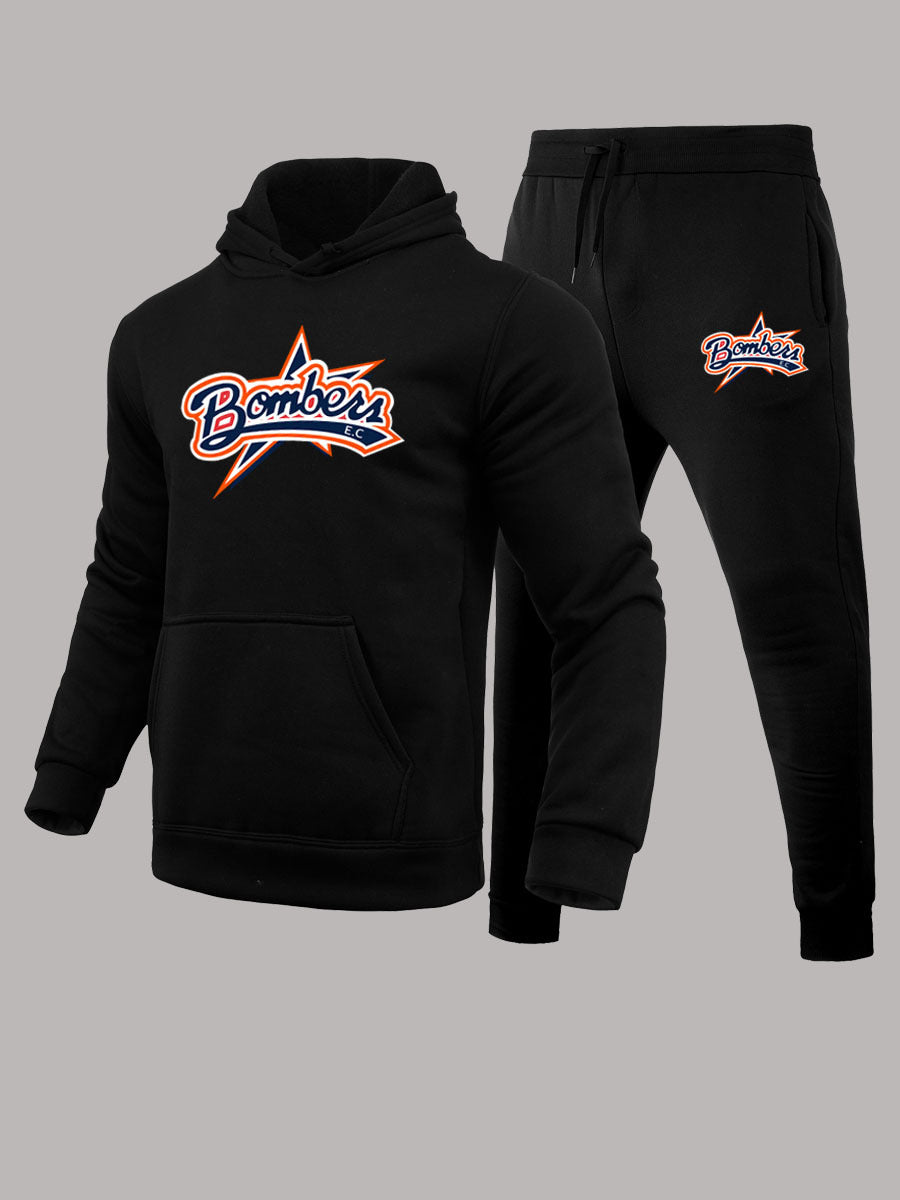 Hoodie and jogging set for men with sporty logo design Lune London
