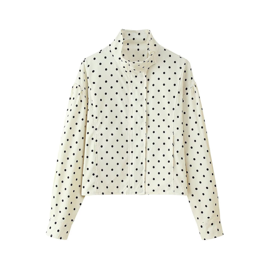 Women's Trendy Polka Dot Blouson Jacket Lune London