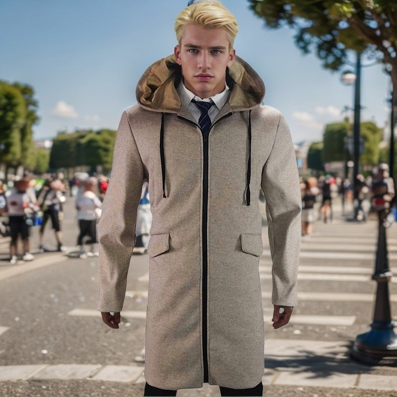 Trendy parka coat for men with removable hood and practical pockets Lune London