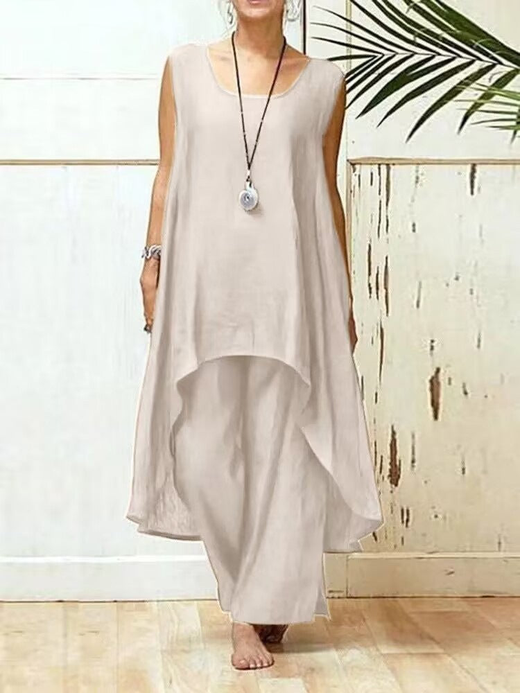 Lune London fluid maxi tunic jumpsuit for women