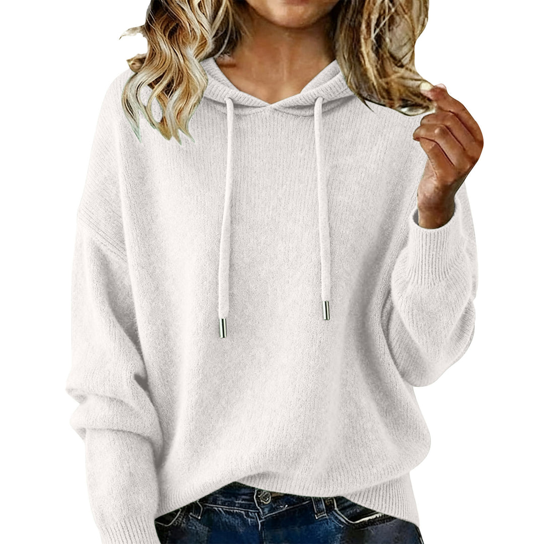 Sweat à capuche surdimensionné pour femmes avec design texturé et cordon de serrage Chic & Stil