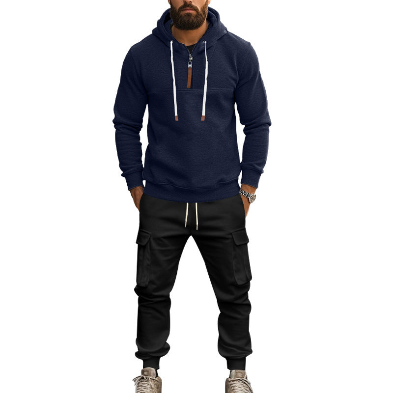 Men's casual hoodie with practical cargo pants Lune London