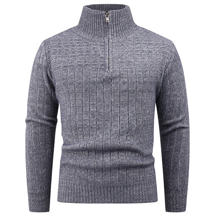 Elegant turtleneck pullover for men with modern cable-knit design Lune London