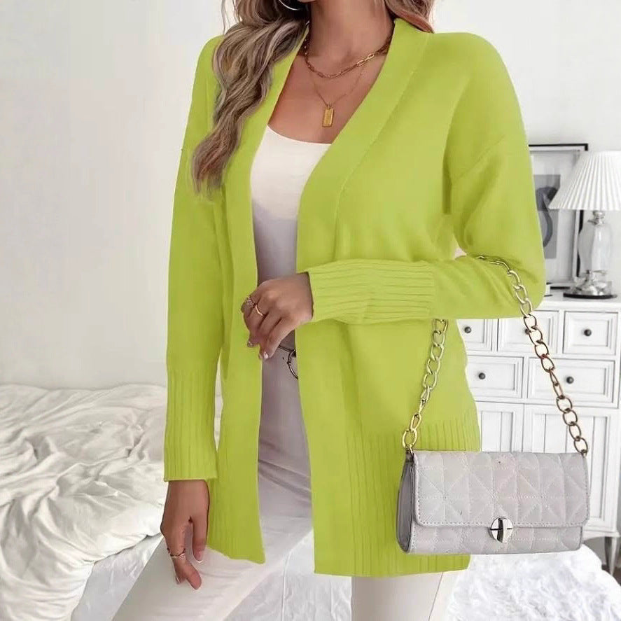 Trendy knit jacket for women with DM design and a high level of wearing comfort Lune London