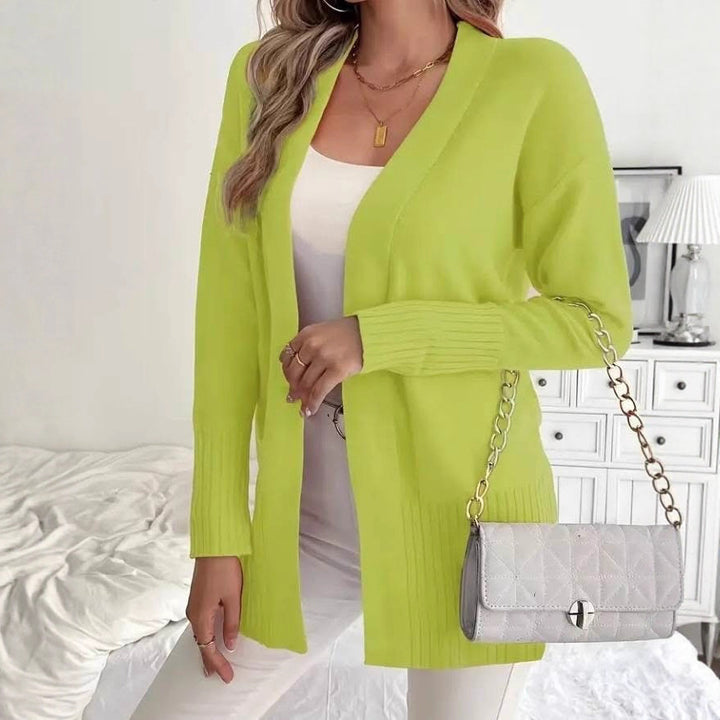 Trendy knit jacket for women with DM design and a high level of wearing comfort Lune London