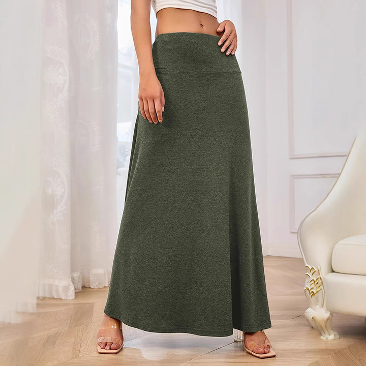 Maxi skirt for women with an elegant A-line and a high waist Lune London