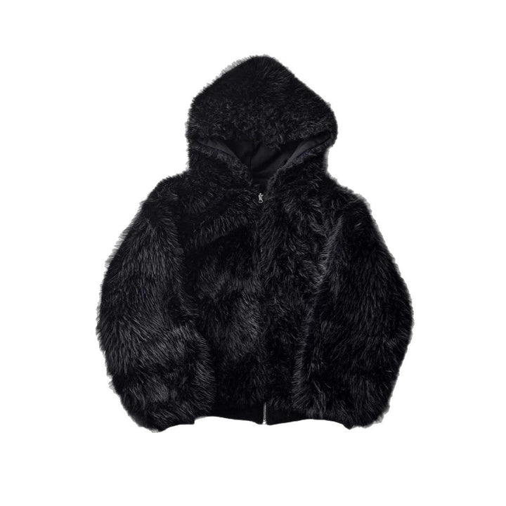 Veste d'hiver pour femmes avec capuche doublée en fausse fourrure et poches pratiques Chic & Stil