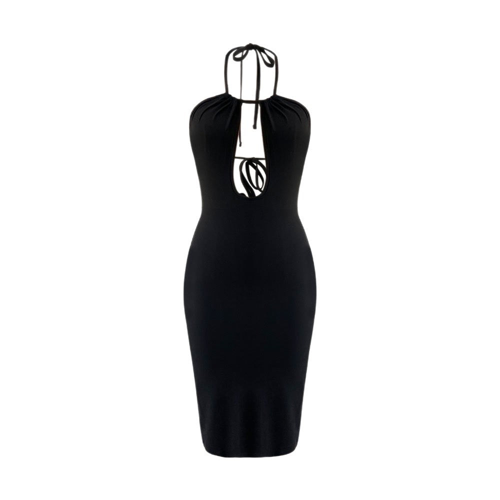 Bodycon Dress for Women with Deep V Neck and Chic & Stylish Backless Design