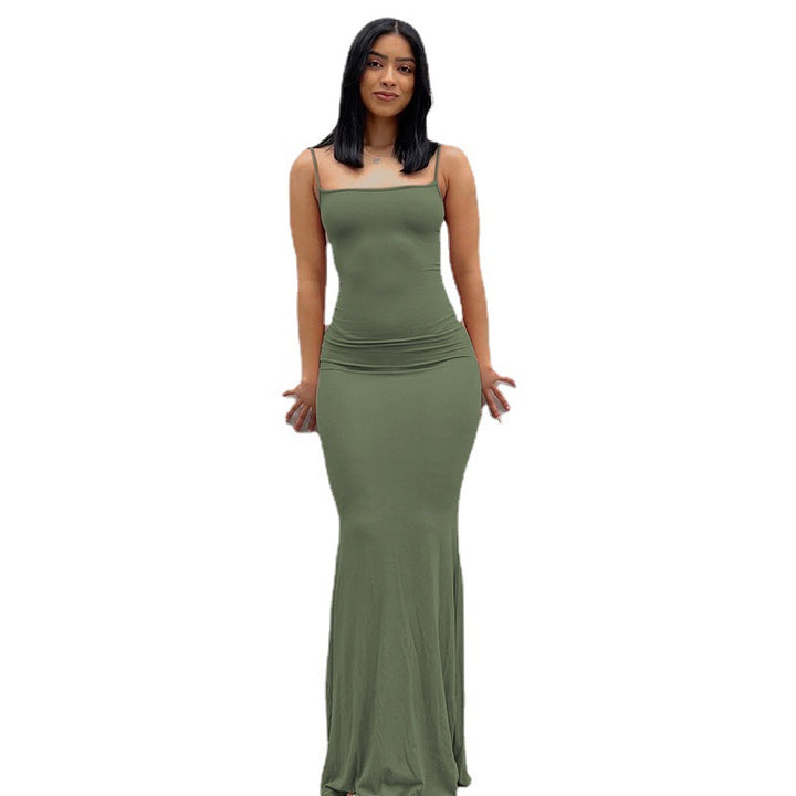 Ladies Elegant Slip Maxi Dress Lune London