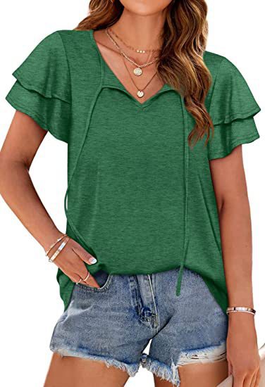 Women's top with ruffle details and a relaxed fit Lune London