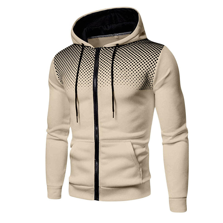 Sporty hooded sweater for men with an innovative structure and practical zip pockets Lune London