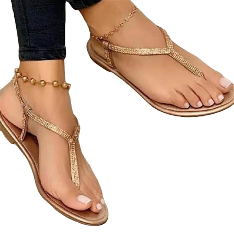 Elegant sandals for women with sparkling rhinestone embellishments Lune London
