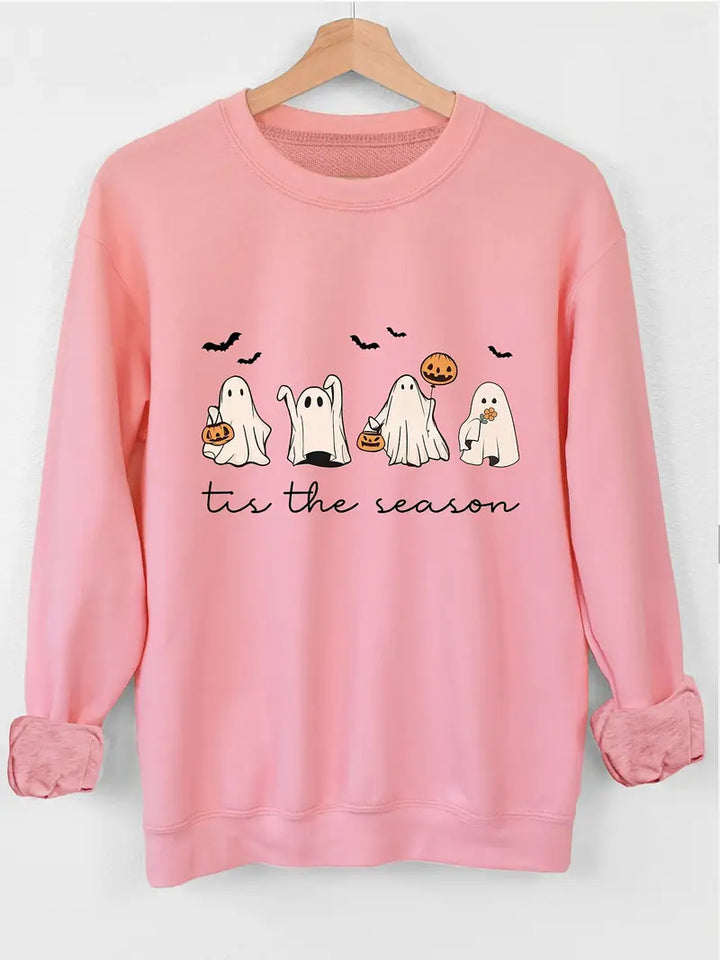 Sweatshirt pour femme avec motif d'Halloween joyeux et coupe décontractée Chic & Stil