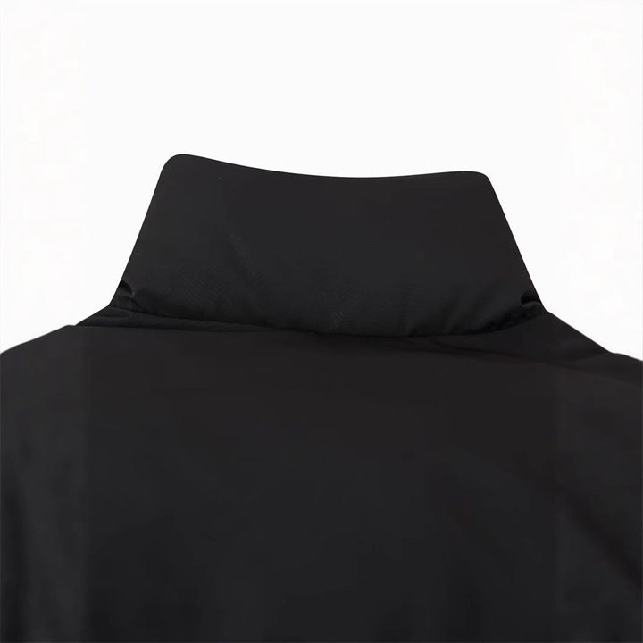 Short quilted jacket for women with high collar and modern details Lune London
