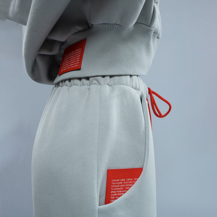 Trendy hooded sweatshirt for women with a casual cropped design Lune London
