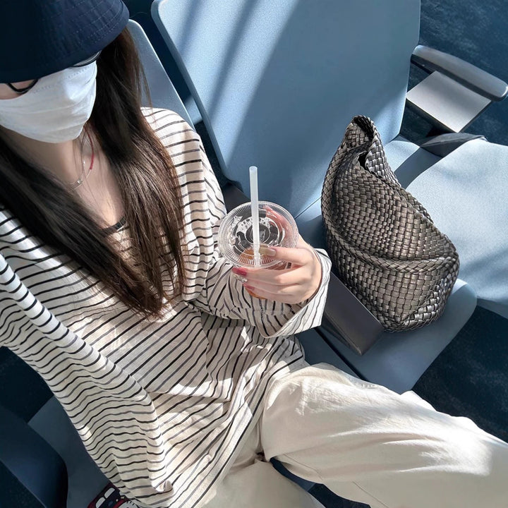 Women's casual striped long-sleeve shirt Chic & Stil