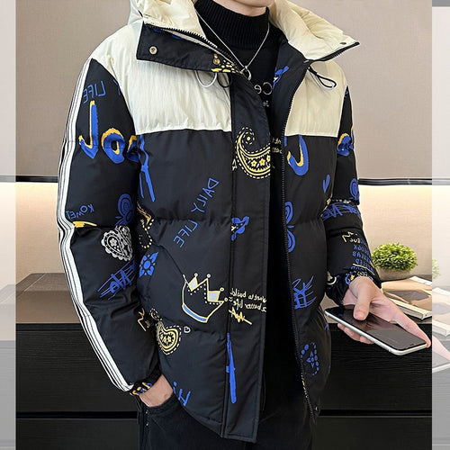 Veste matelassée tendance et chaude pour hommes avec capuche réglable Lune London