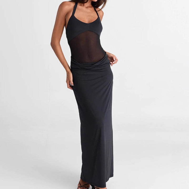 Maxi dress for women with refined cut and fitted design Lune London