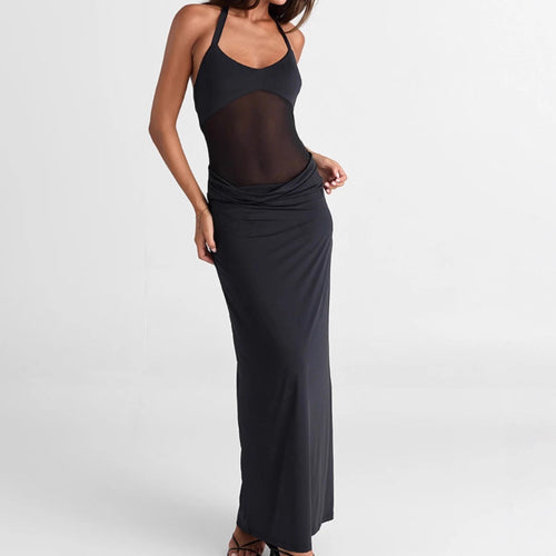 Maxi dress for women with refined cut and fitted design Lune London