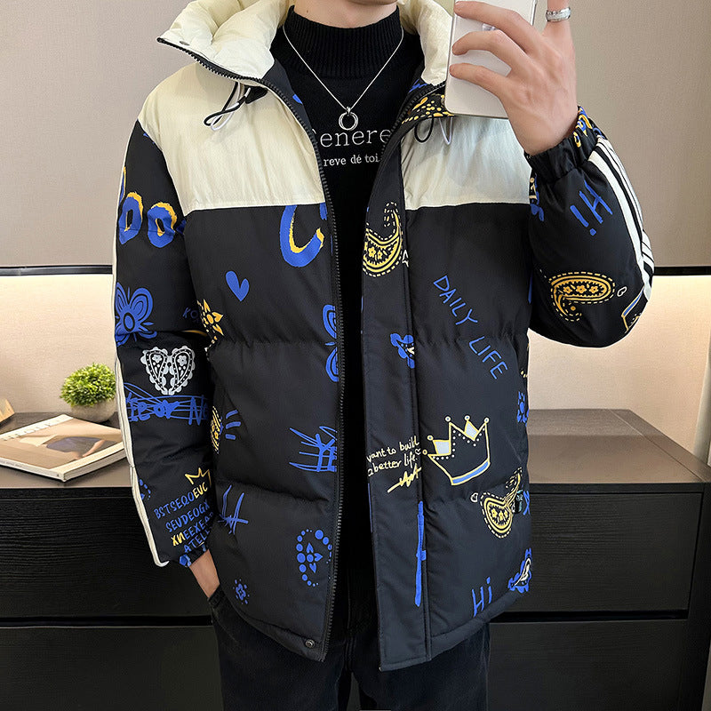 Veste matelassée tendance et chaude pour hommes avec capuche réglable Lune London