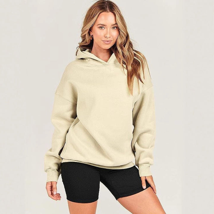 Ladies Oversized Hooded Sweatshirt Sporty Lune London