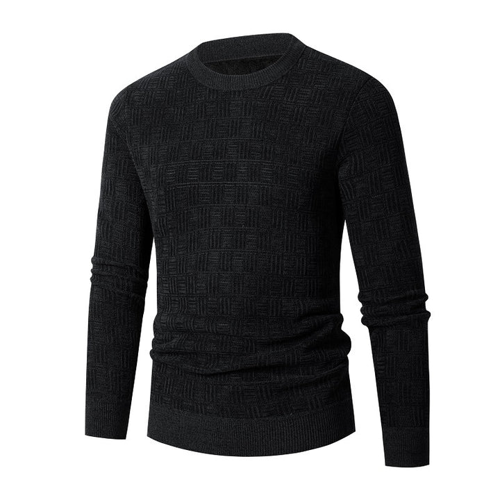 Trendy knit sweater for men with a unique structural design Lune London