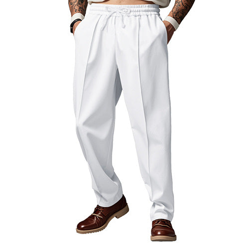 Men's sporty jogger pants with elastic waistband and functional side pockets Lune London