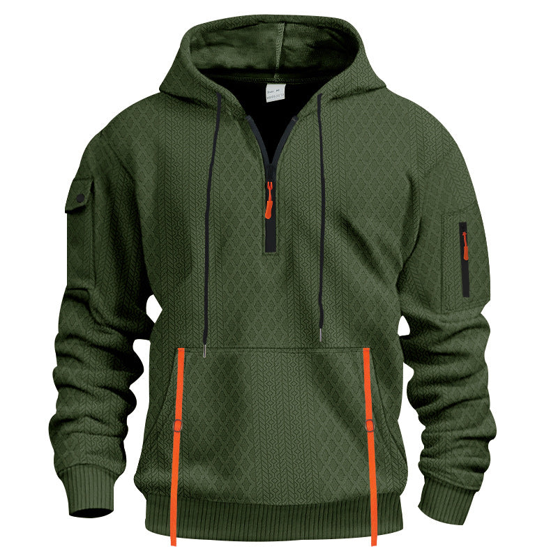 Men's sporty hoodie with innovative structural design Lune London