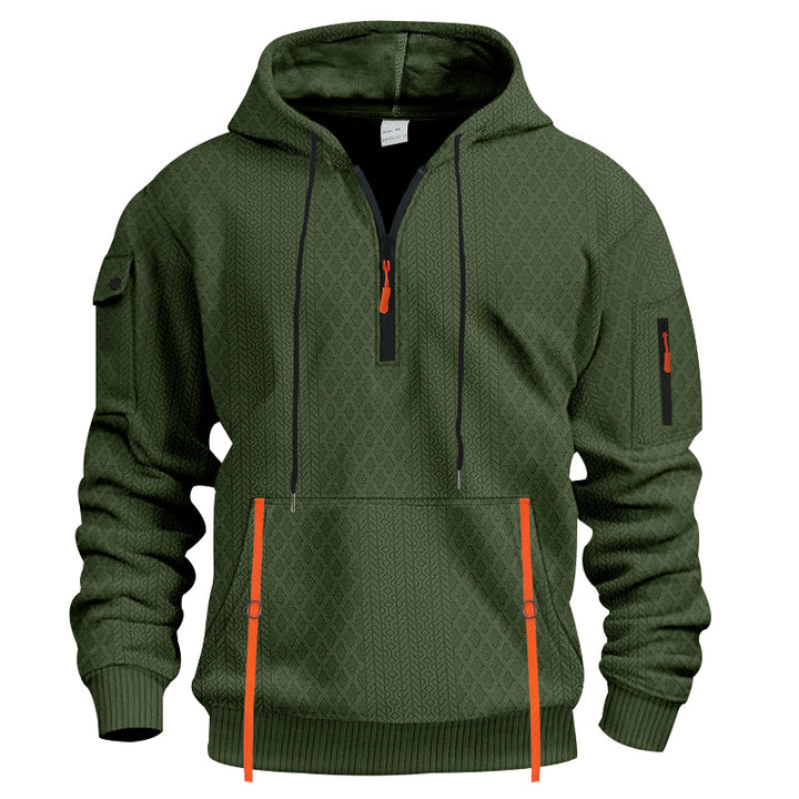 Men's sporty hoodie with innovative structural design Lune London