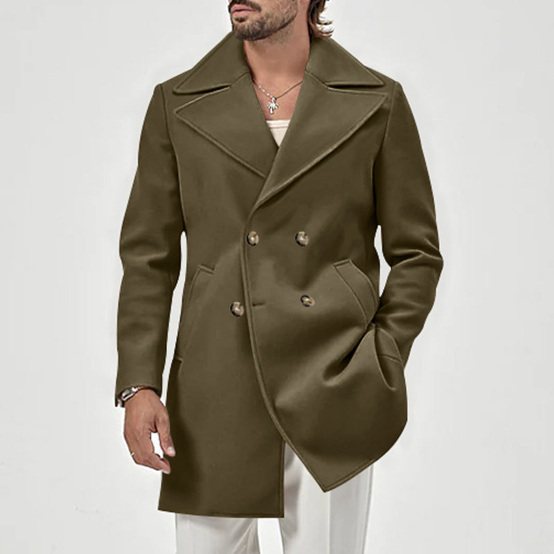 Lune London Elegant Double-Breasted Coat for Men