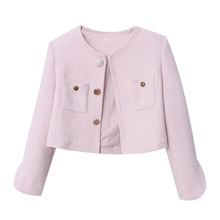 Women's Elegant Jacket with Button Details and Practical Pockets Chic & Stil