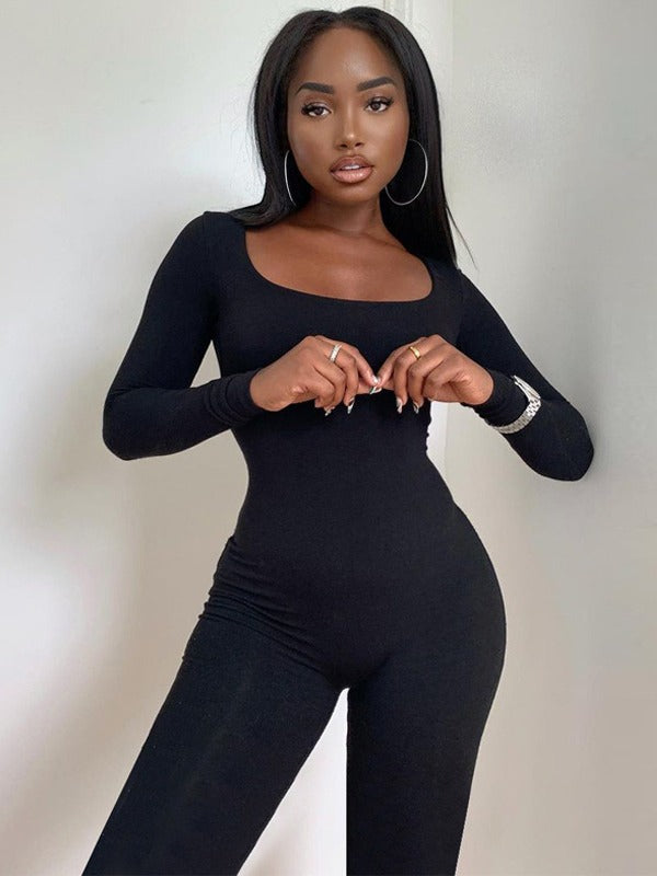 Women Elegant Long Sleeve Bodysuit Lune London