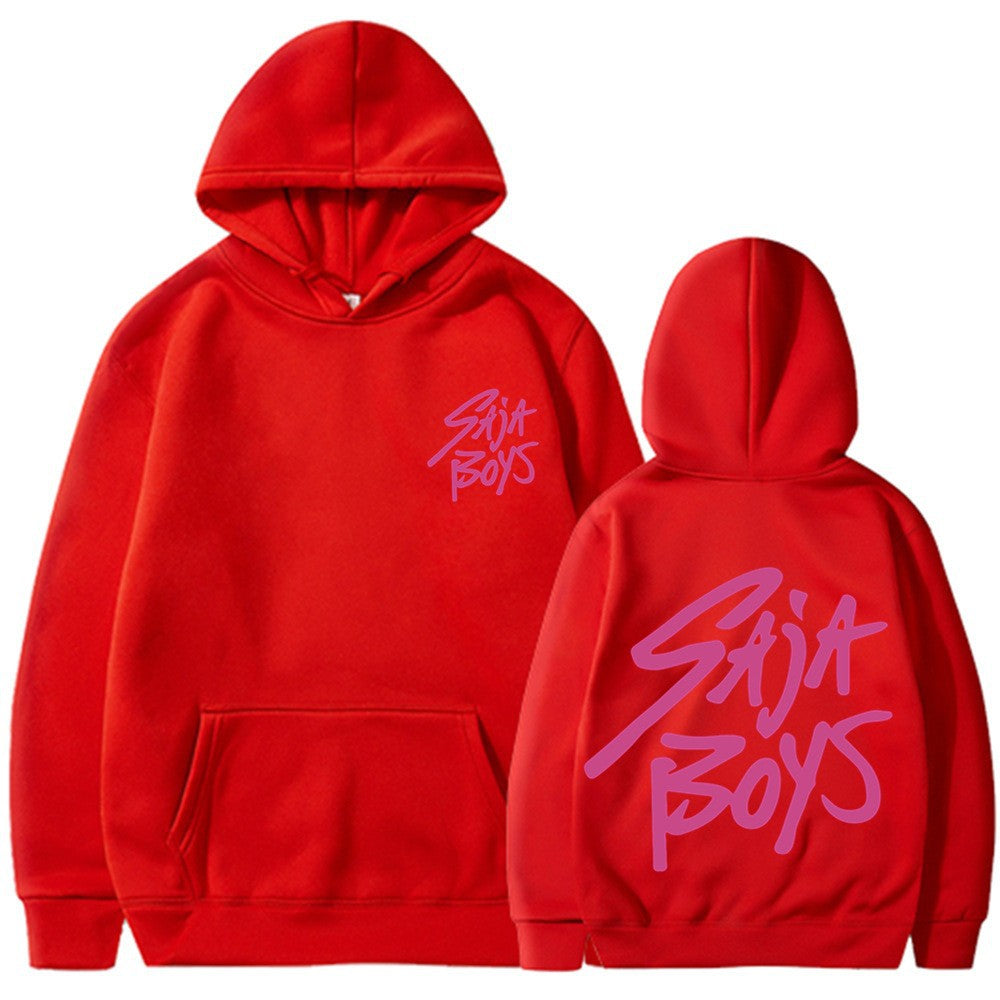 Women's hoodie with distinctive lettering and kangaroo pocket Chic & Stil